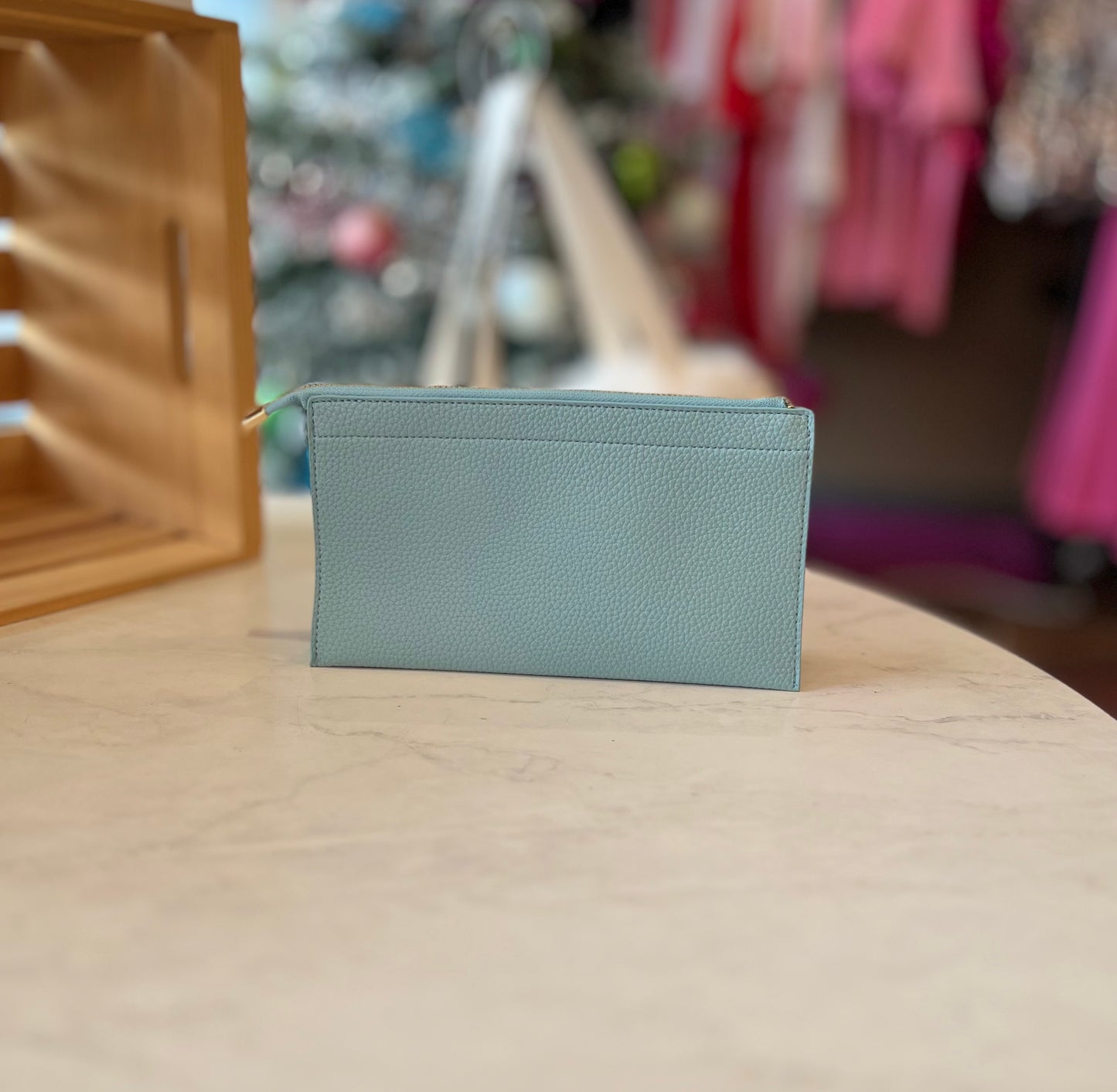 Leather Clutch with Straps