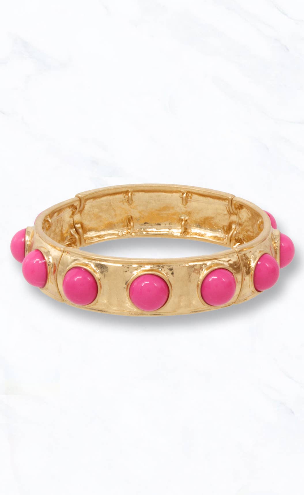 Gold-Tone Pearl-Embellished Bangle