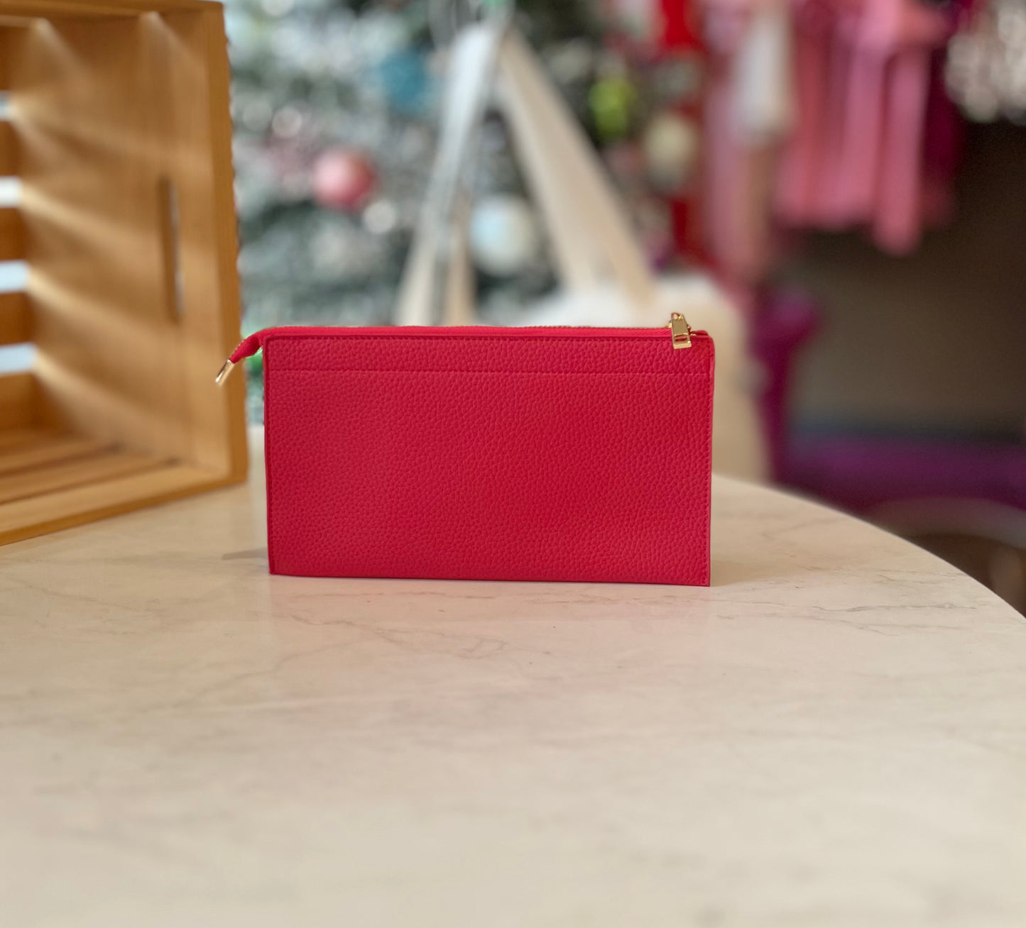 Leather Clutch with Straps