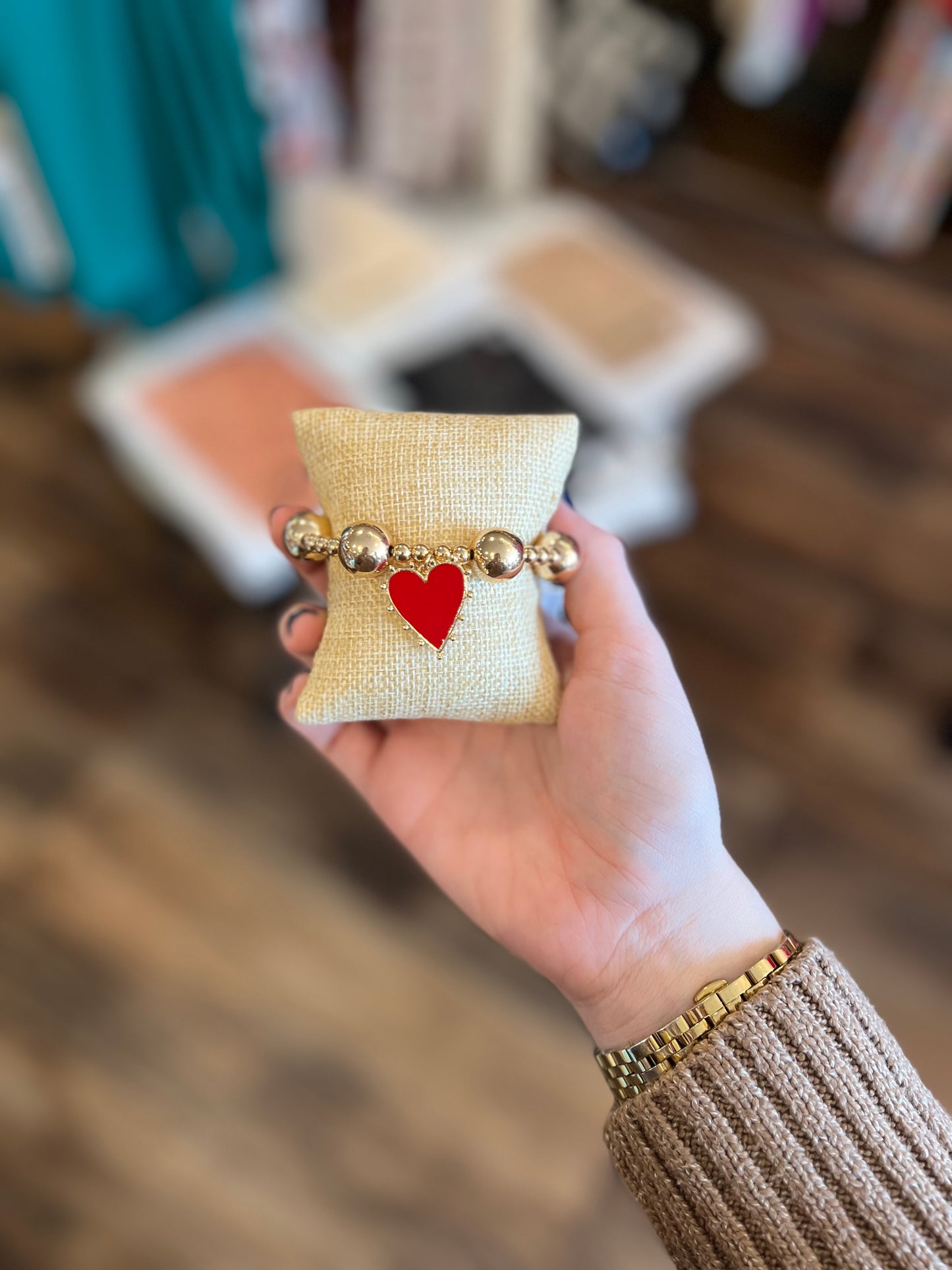 Heart Charm Bracelet