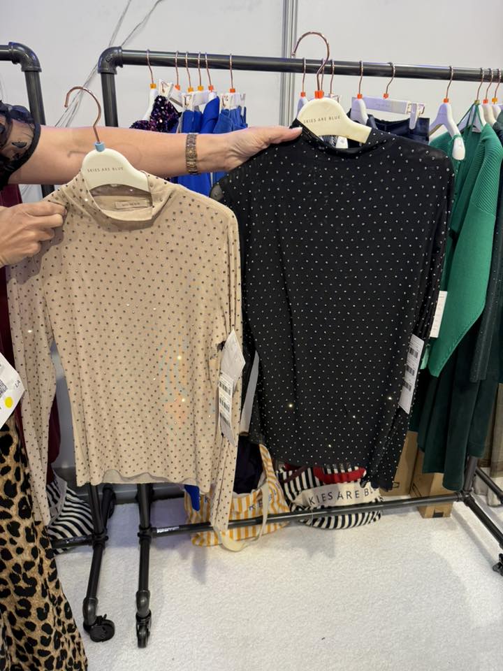 Embellished Mesh Blouse