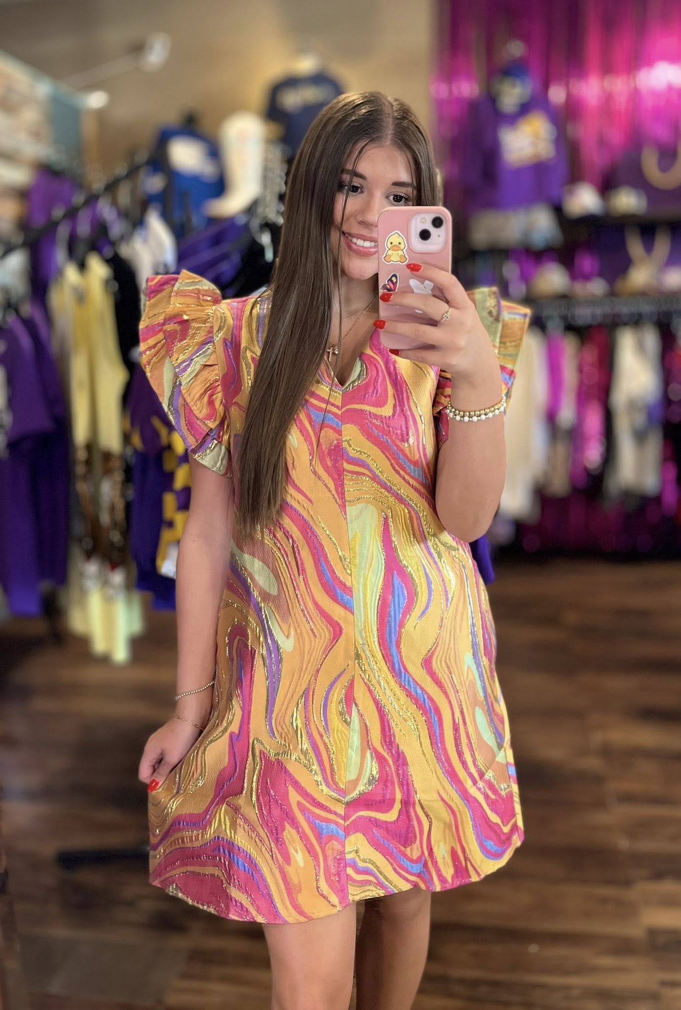 Marbled Glitz Dress