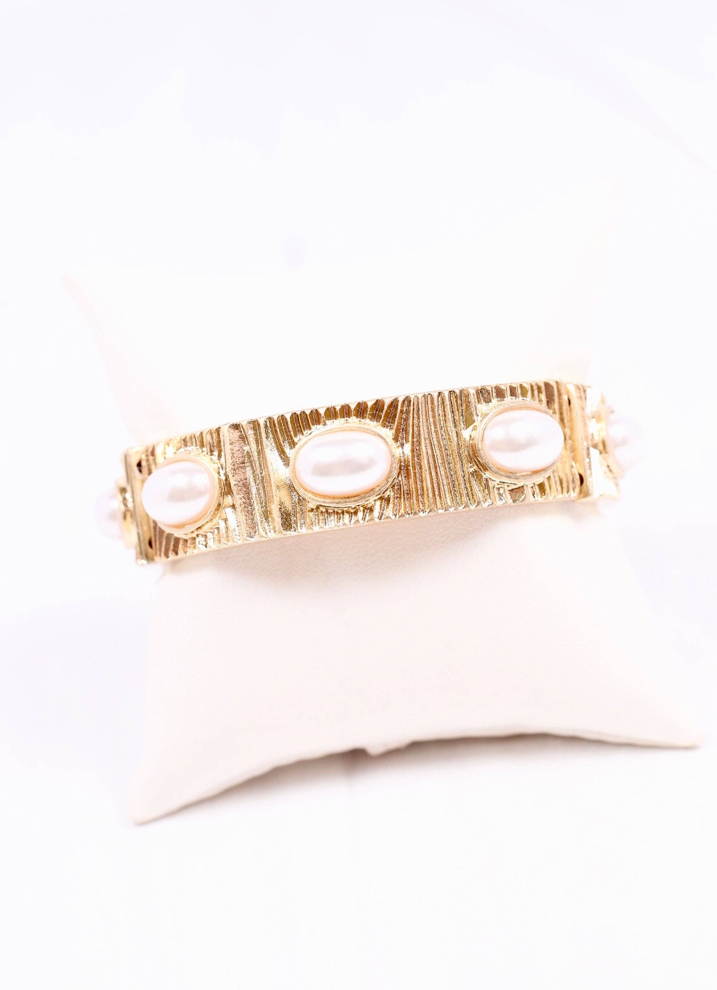 Pascal Pearl Stretch Bracelet GOLD