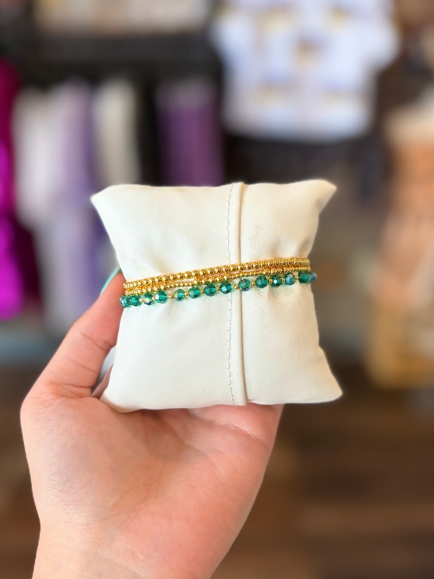 JM Gold Beaded Bracelet Sets