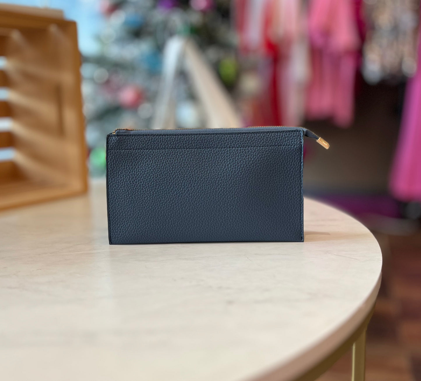 Leather Clutch with Straps