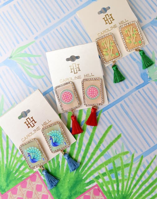 Mahjong Earrings