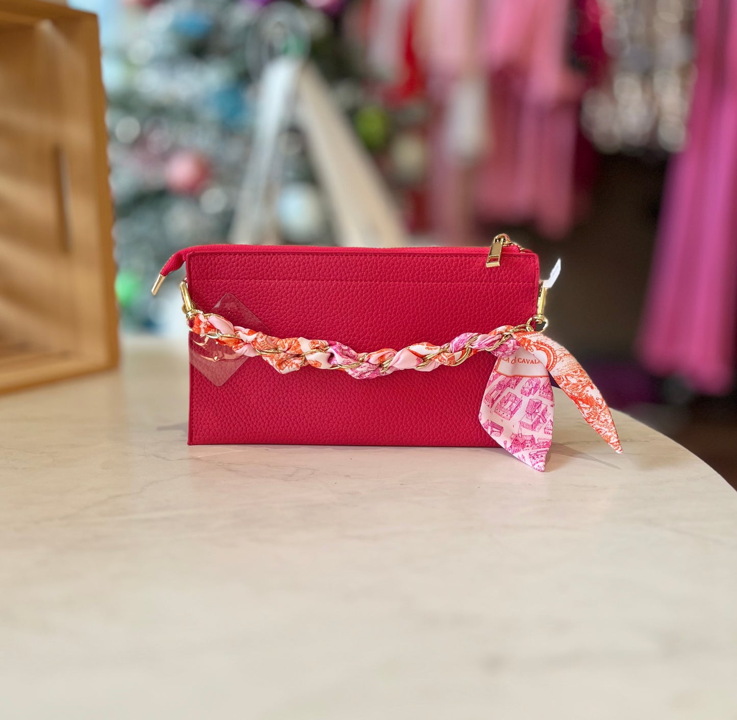 Leather Clutch with Straps