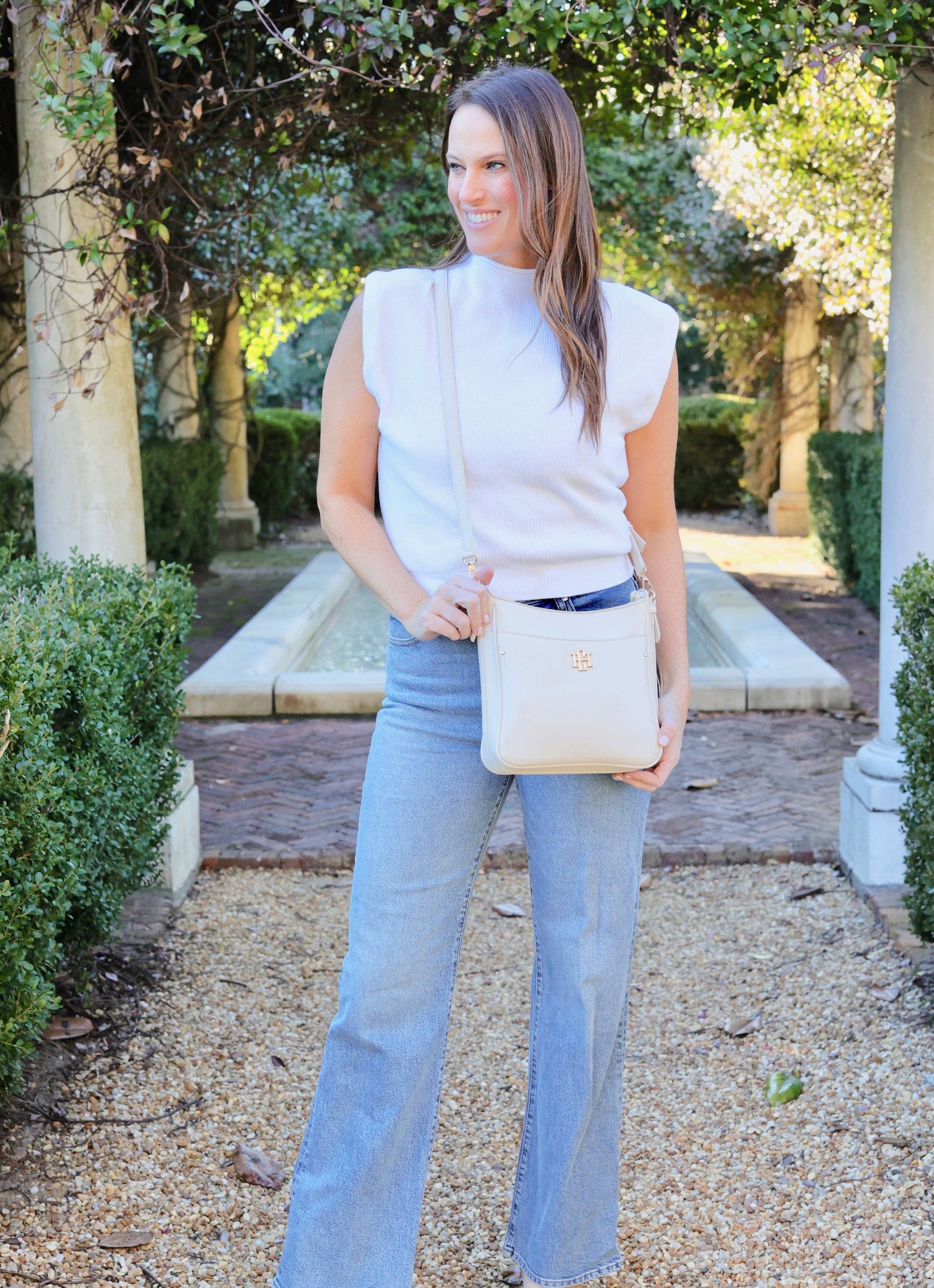 Caroline Hill - Bethany Crossbody CREAM