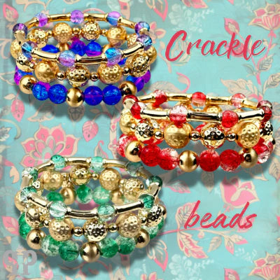 PP Crackle Bracelet Sets