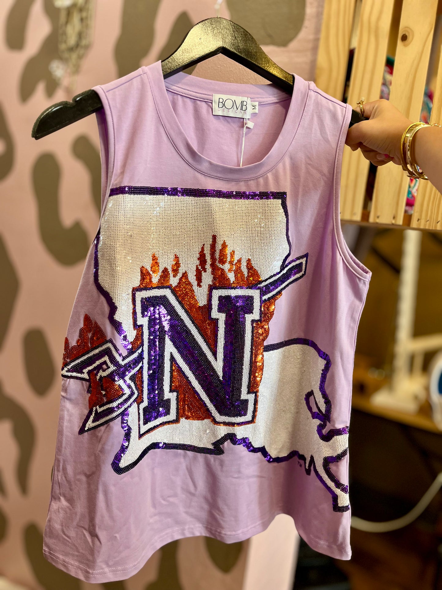 Northwestern State University (Licensed) | Sequin Tank