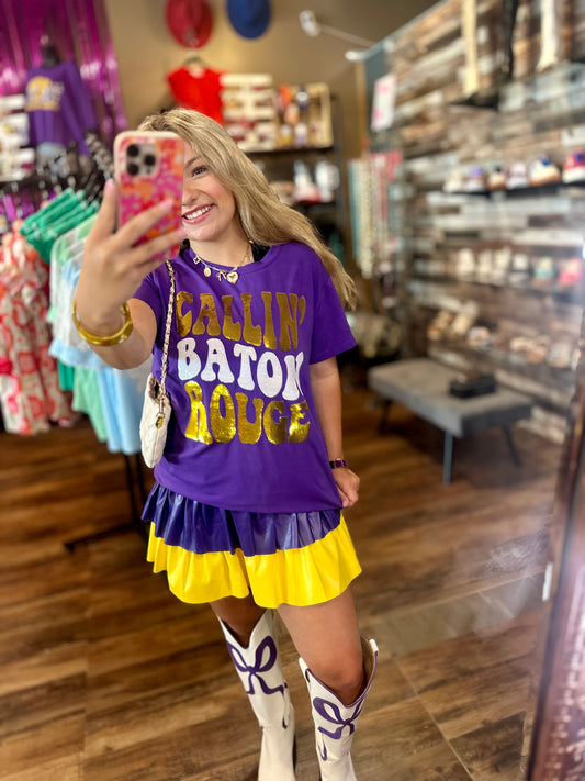 Callin' Baton Rouge Sequin Tee