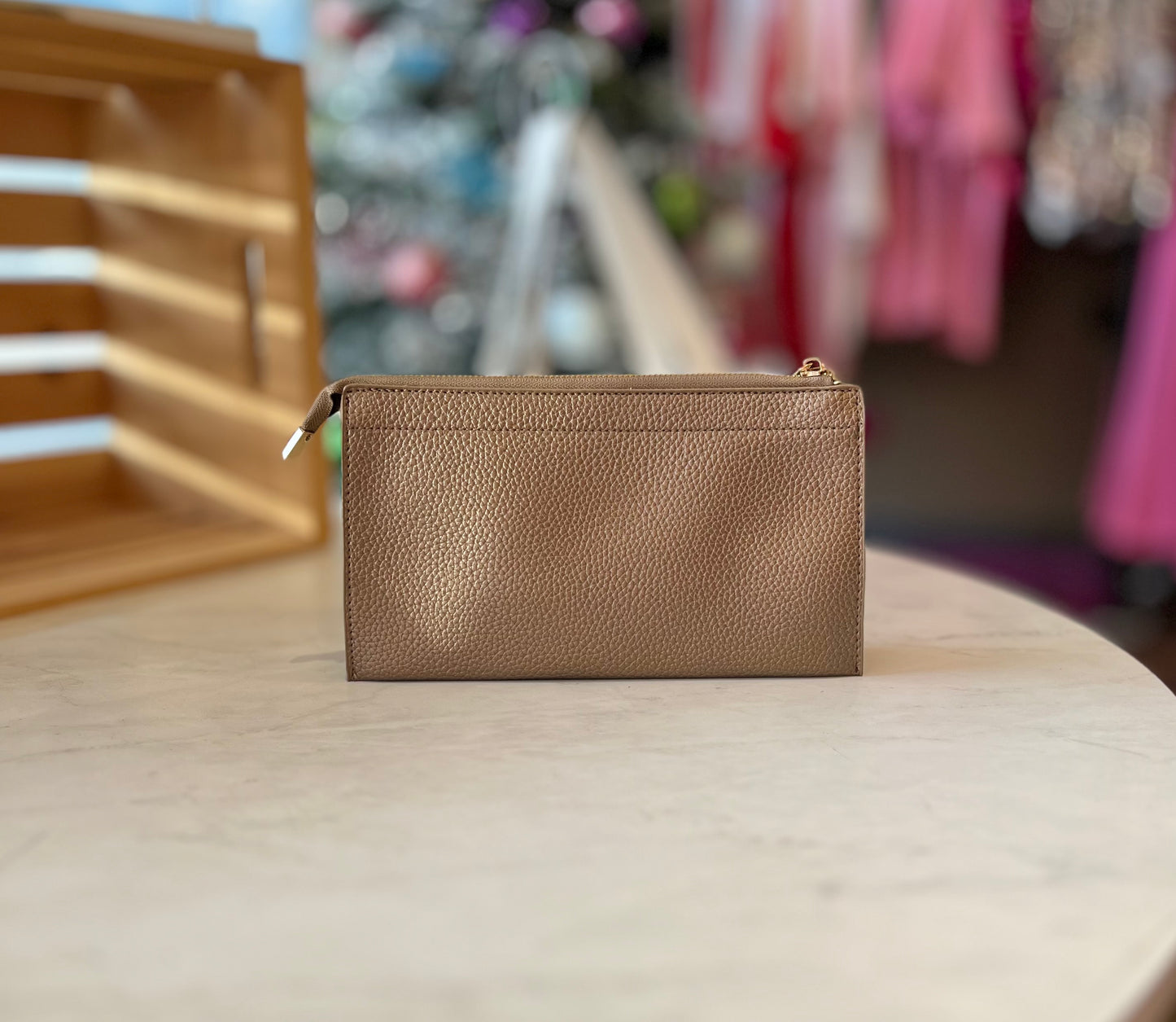Leather Clutch with Straps