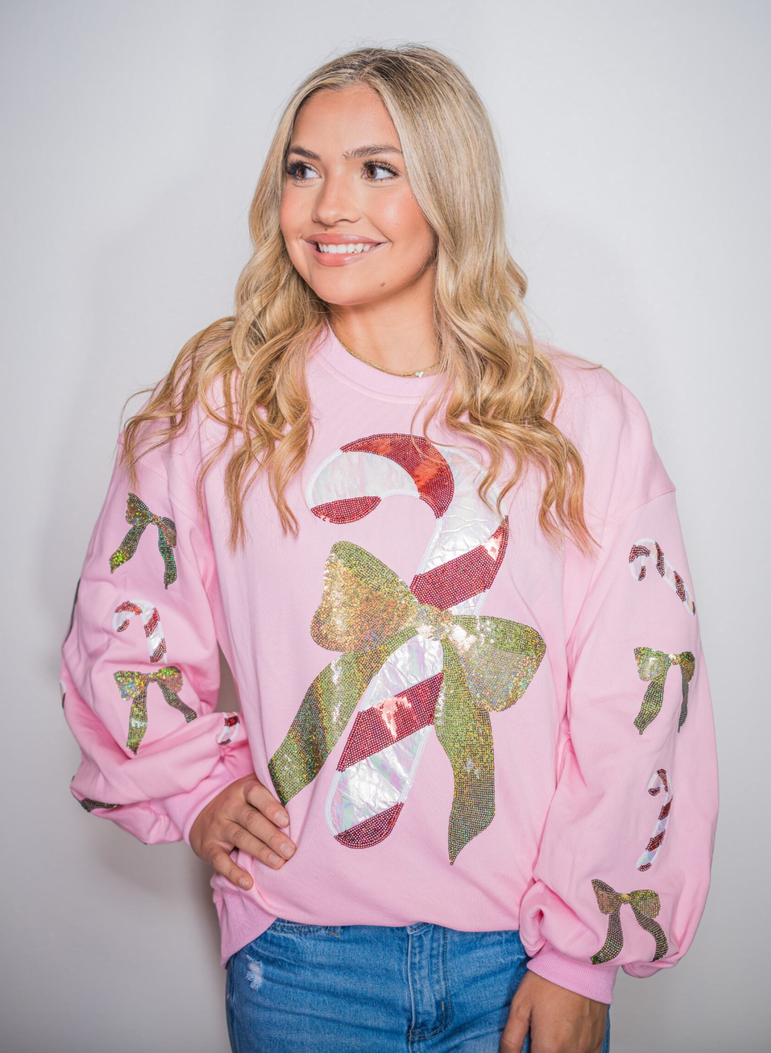 Candy Cane Christmas Sweatshirt