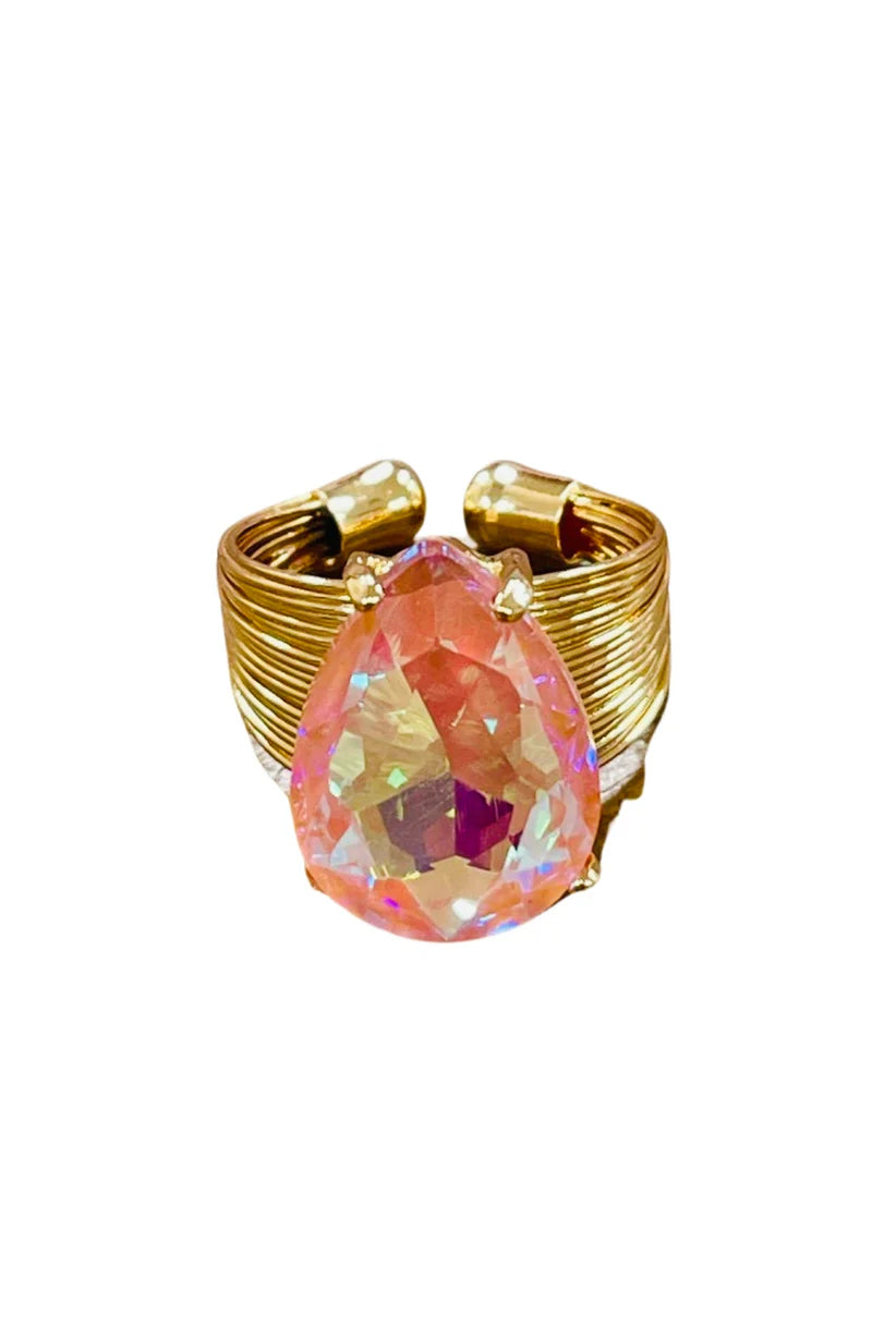 Pink Panache Cuff Rings