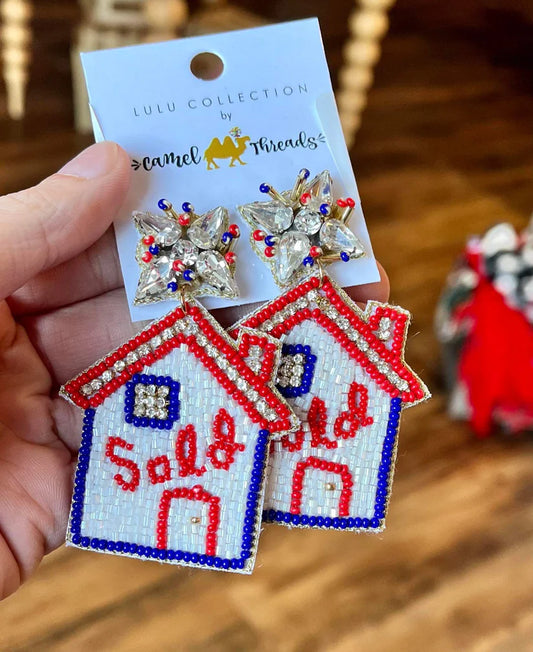Camel Threads House Sold Earrings
