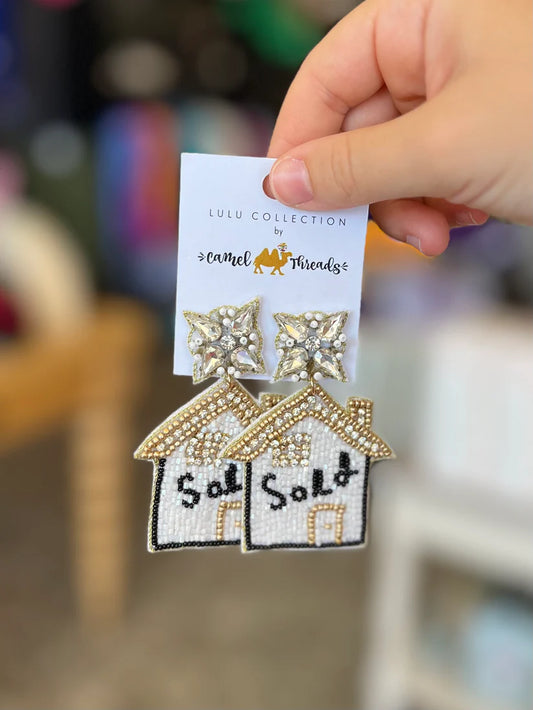 Camel Threads House Sold Earrings