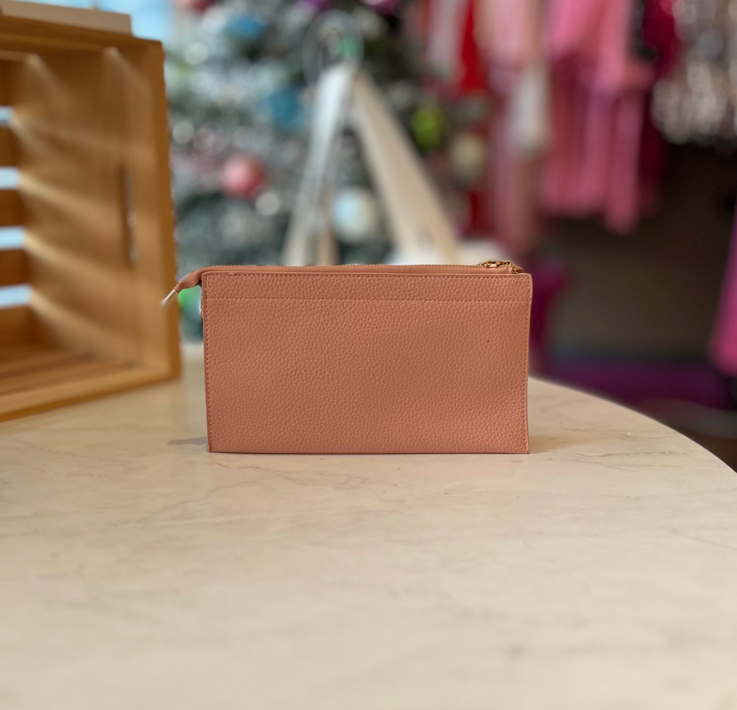 Leather Clutch with Straps