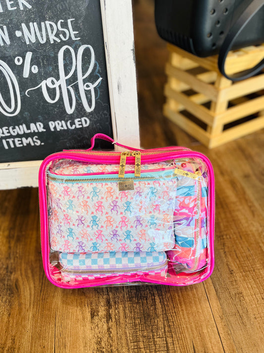 Clear Travel Organizer Set