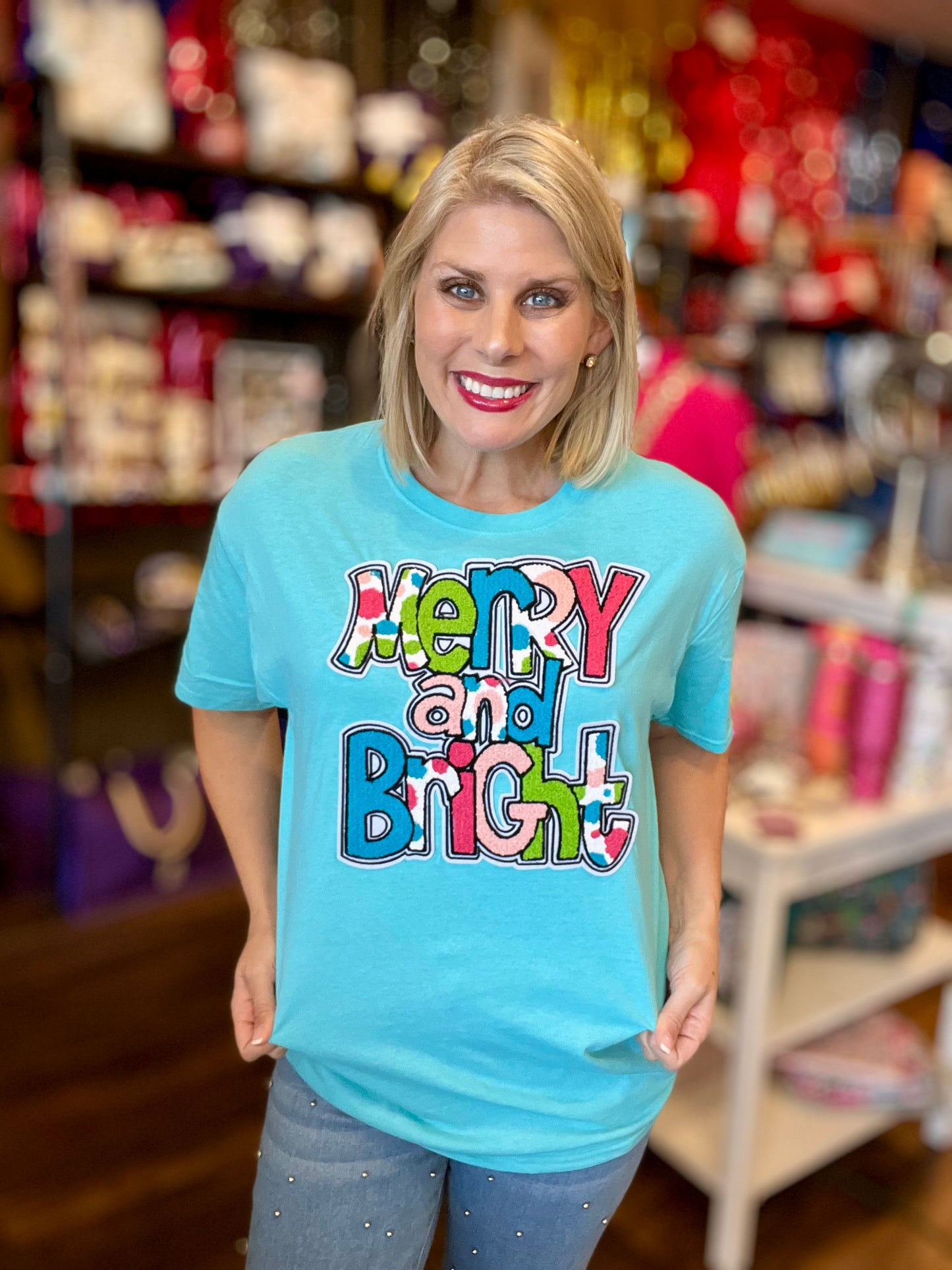 Merry and Bright Patch Tee