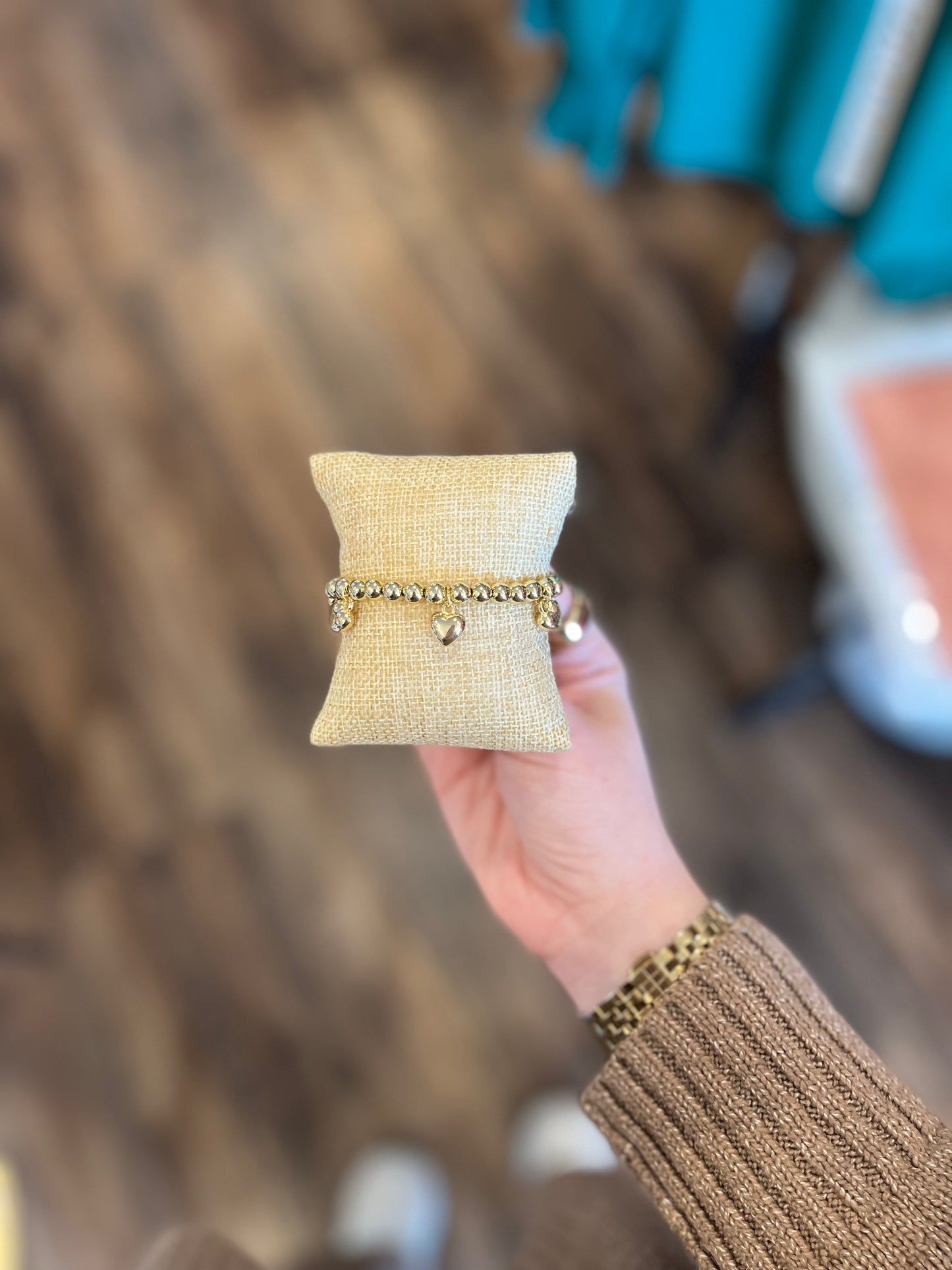Dainty Heart Drop Bracelet