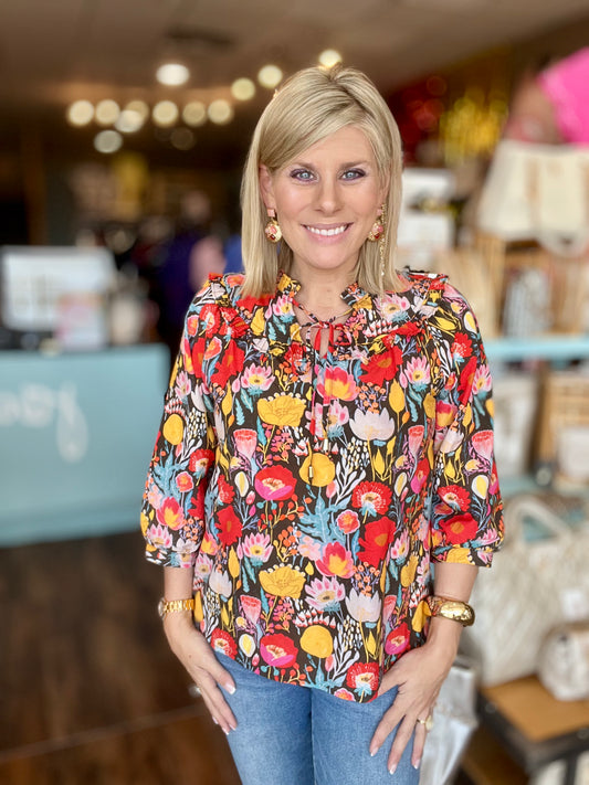 Fall Flowers Blouse