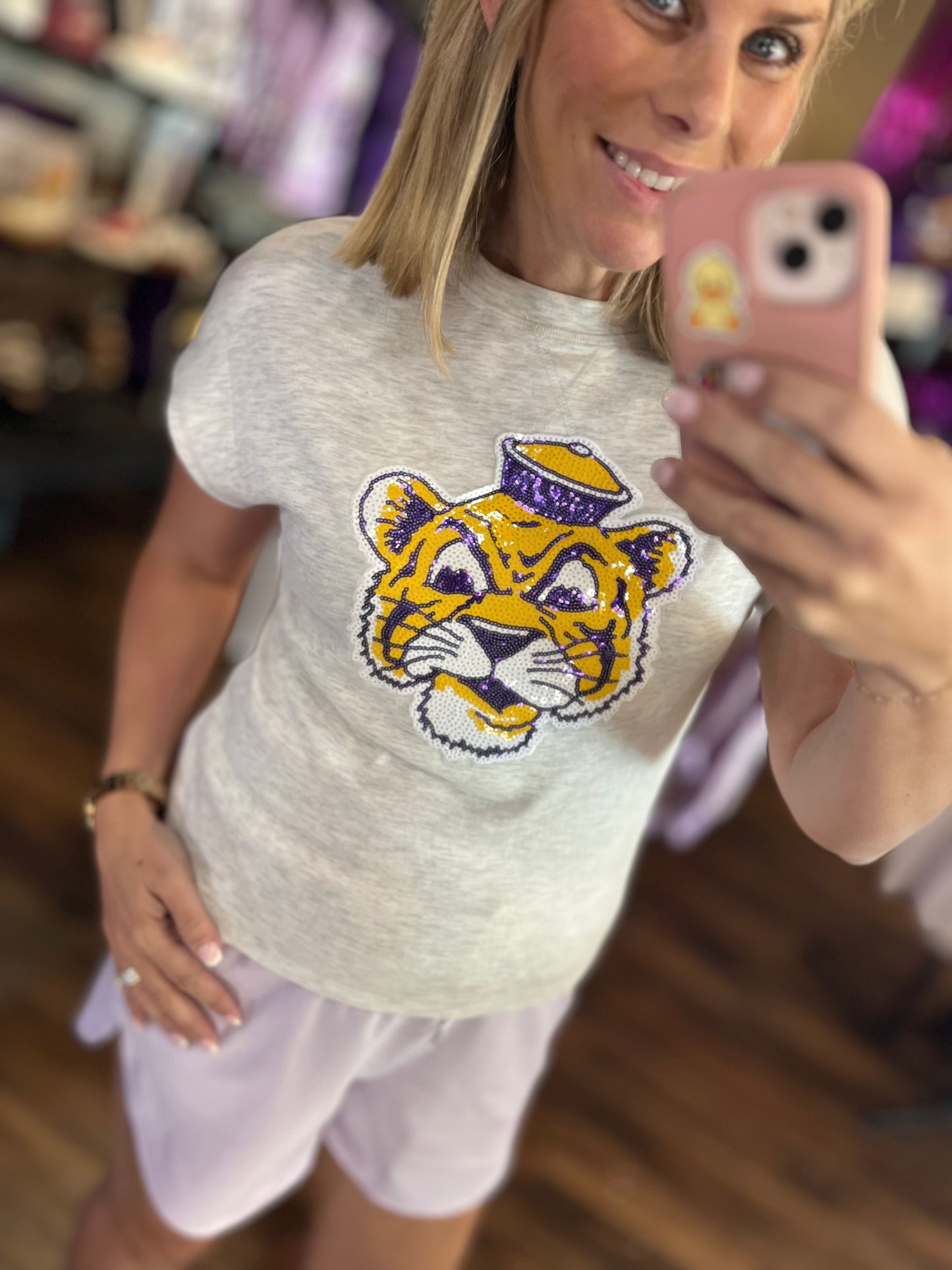 Retro Tiger Patch Blouse