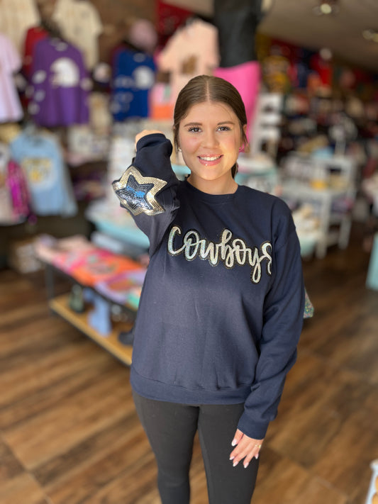 Cowboys Patch Sweatshirt/Tee