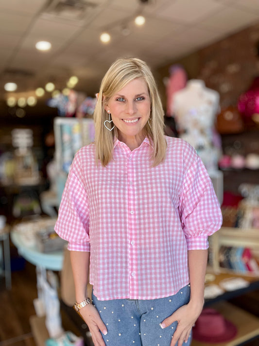 Gingham Button Down