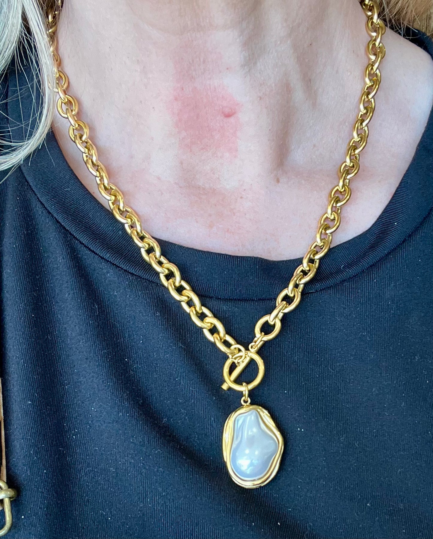 Oyster Pearl Chain Necklace