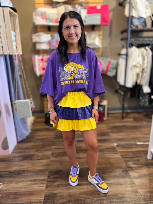 Pleather Gameday Skirt