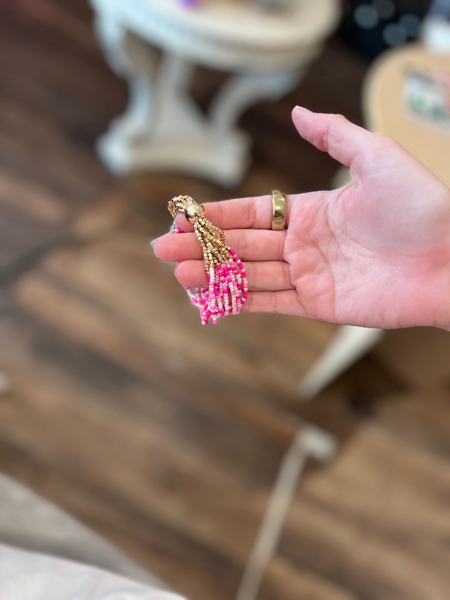JM Multicolor Pink Beaded bracelet