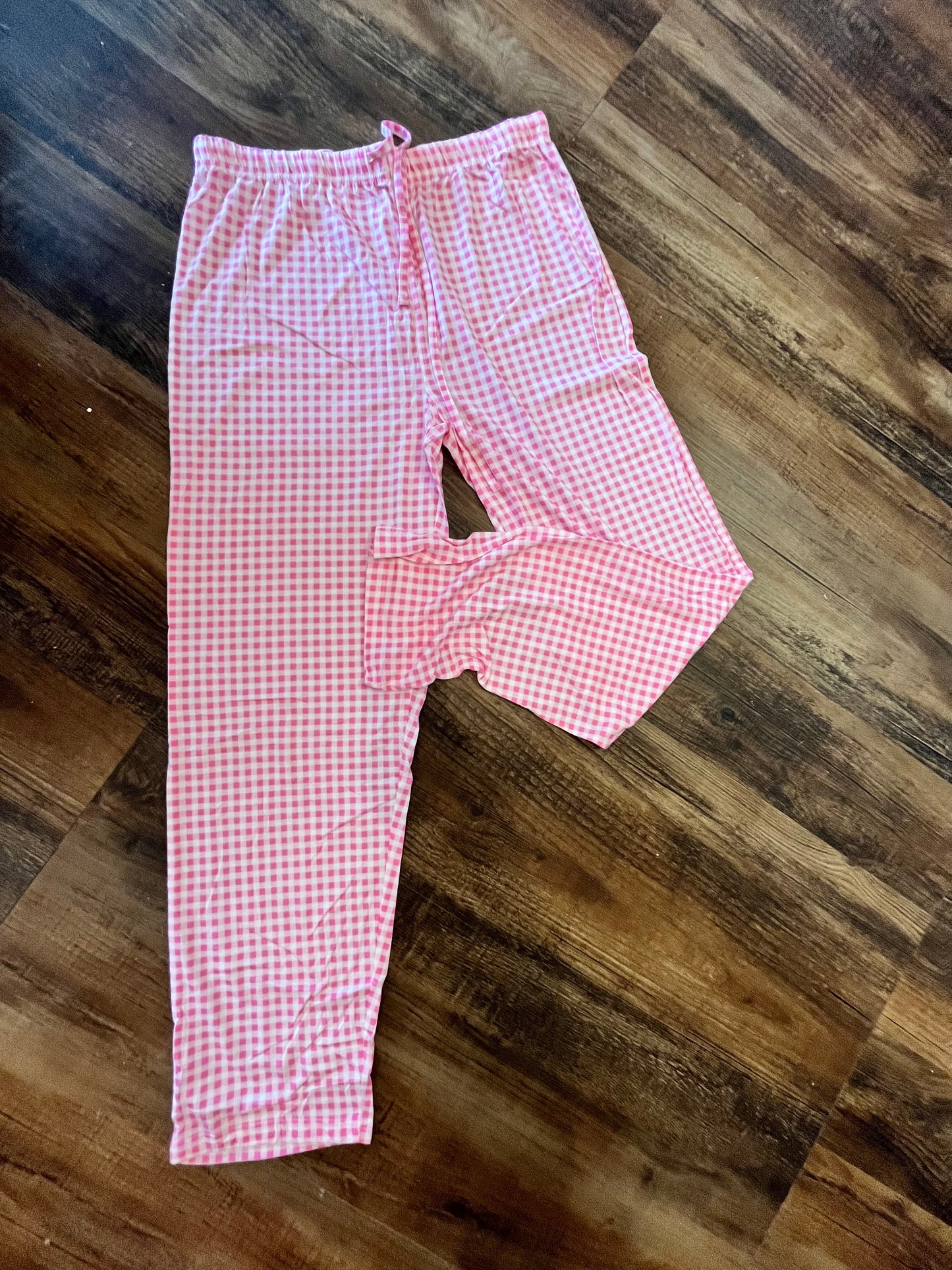 Jane Marie Pink Gingham Pajama Pants