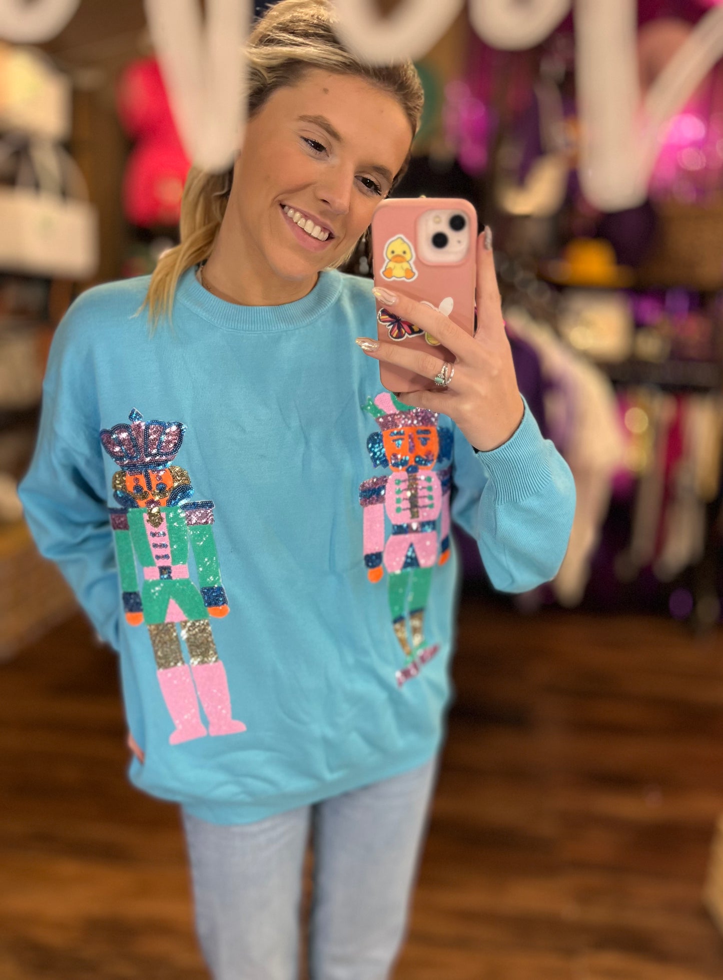 Sequin Nutcracker Sweater