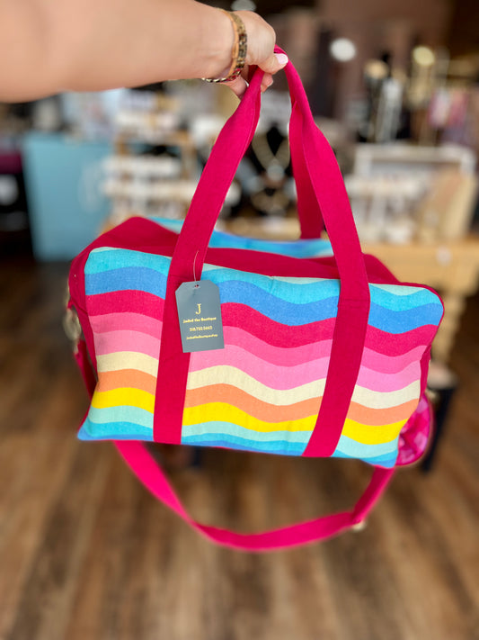 Wavey Rainbow Duffle