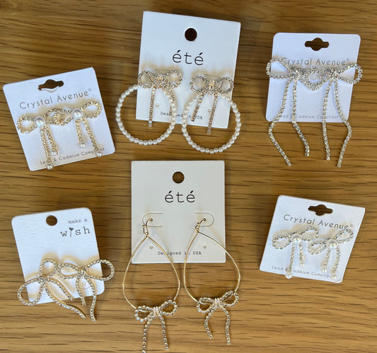 Bow Earrings Galore