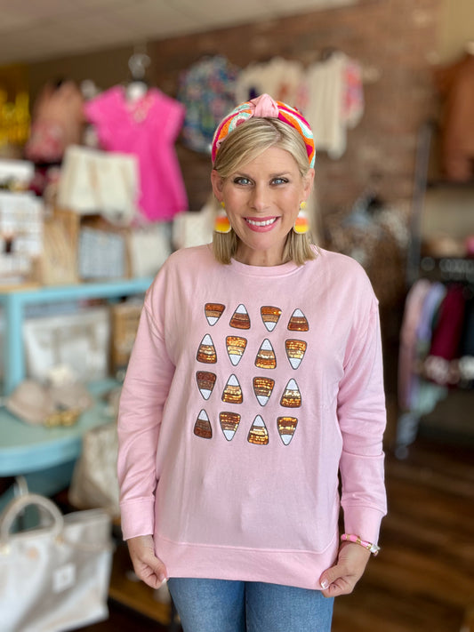 Sparkle Candy Corn Sweatshirt