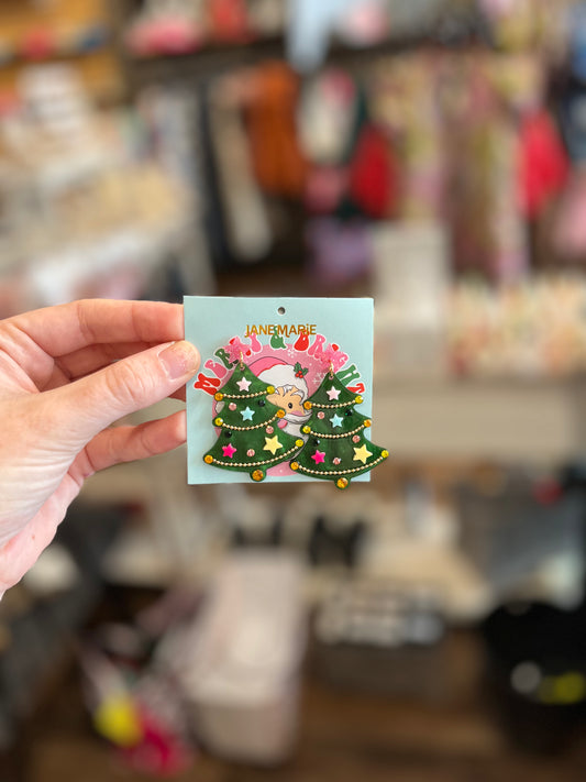 JM Christmas Tree Earrings