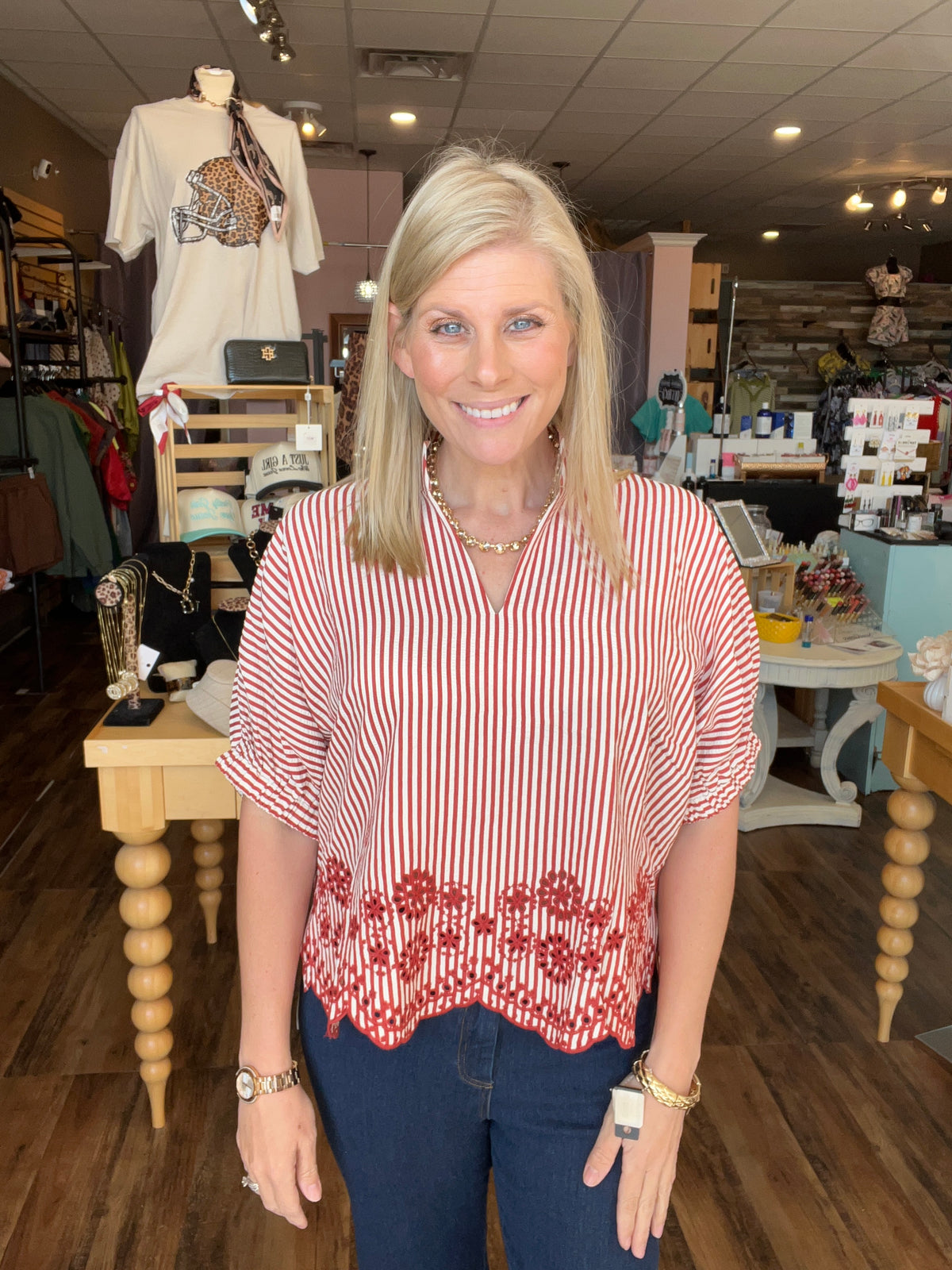 Rustic Striped Blouse