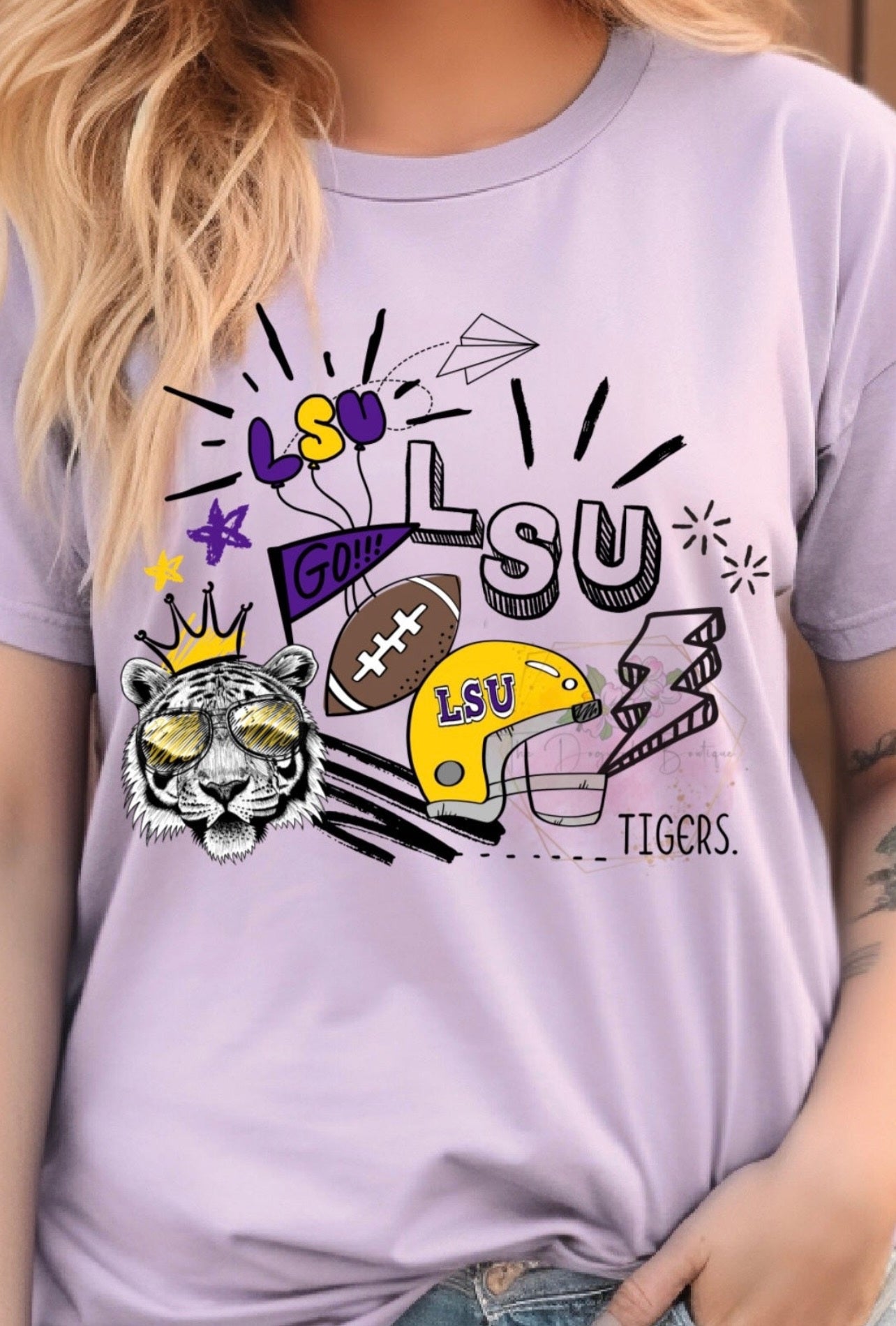 LSU Doodle Tee