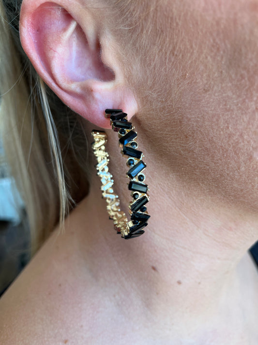 Glitzy Stone Earrings