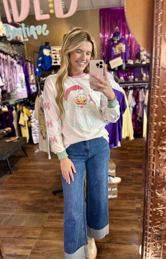Glitter Santa Sweatshirt