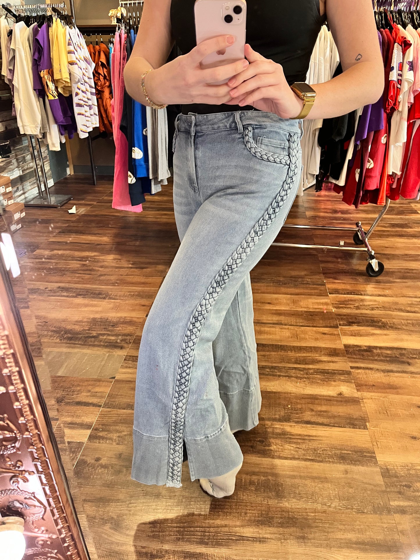 Braided Jeans