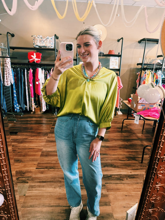 Satin Goddess Blouse