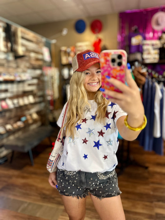 Star Spangled Sequin Tee