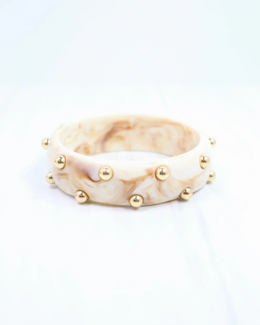 Studded Tortoise Bangle Set