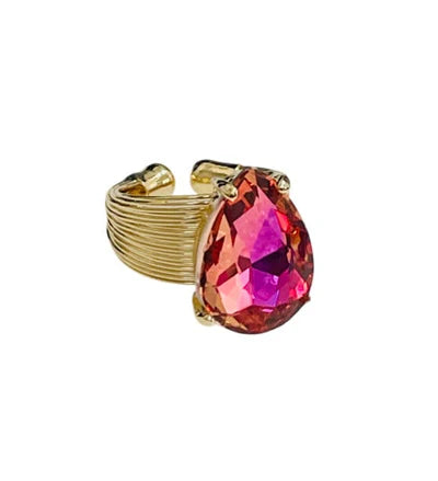 Pink Panache Cuff Rings