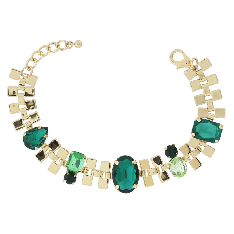JM Green Stoned Bracelet
