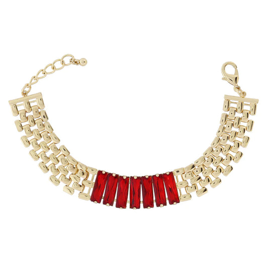 JM Red Stoned Bracelet