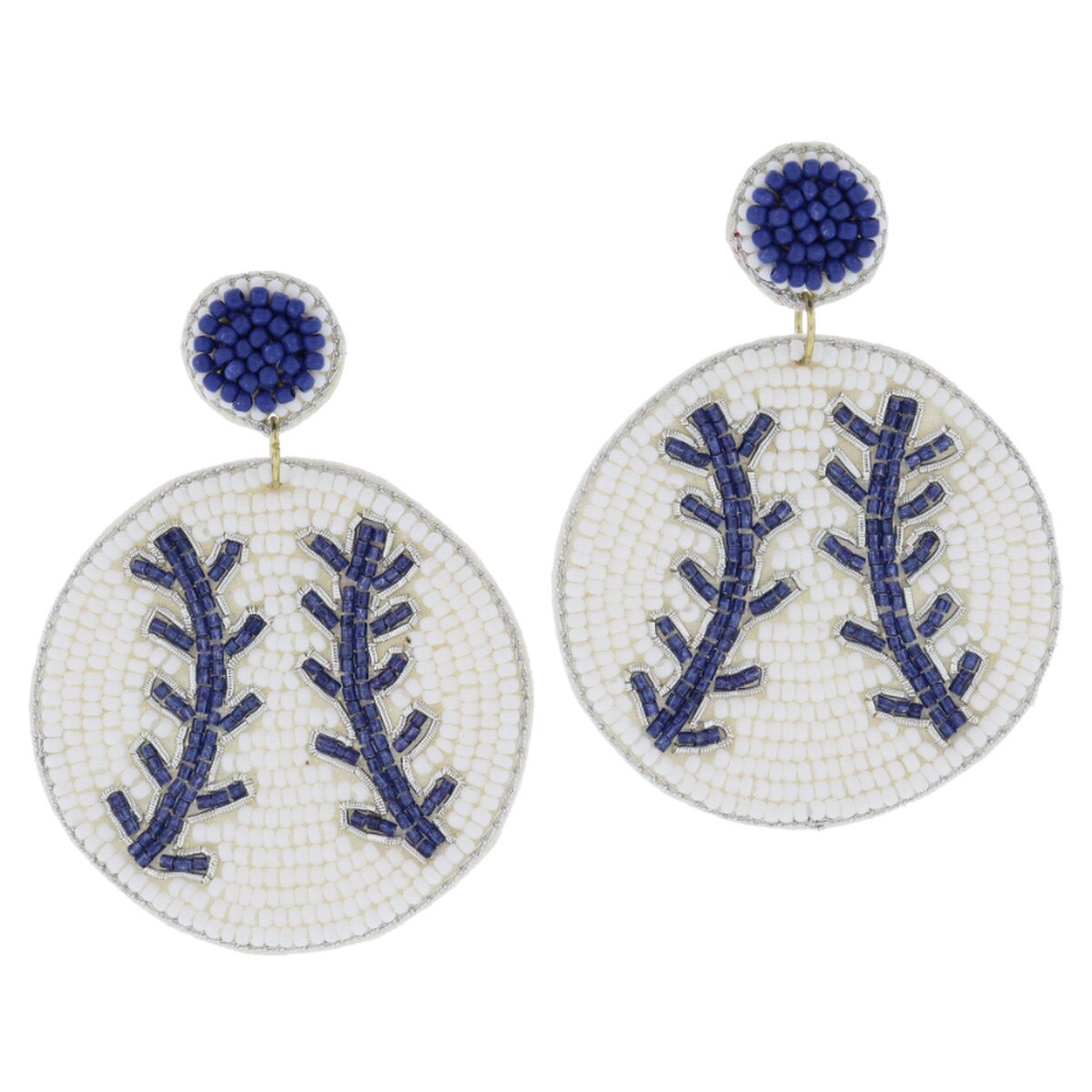 JM Baseball Earrings