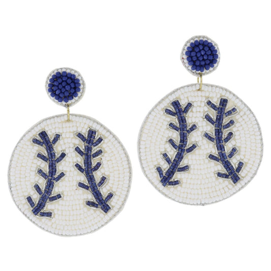 JM Baseball Earrings
